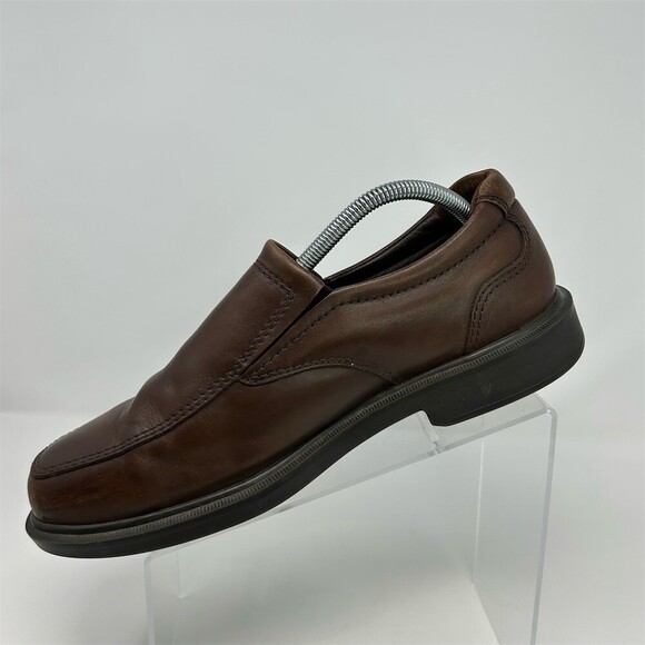 SAS Diplomat Men\'s Brown Slip-On Loafers Apron Toe Comfort Dress Shoes Size 10.5